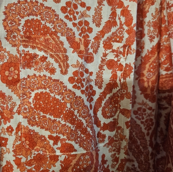 Denim & Company QVC Paisley Print Button Up Blouses 3X Long Sleeve Plus Size - Picture 3 of 15